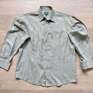 Vintage Le Chameau Shirt Men XL 4 Plaid Checks Long Sleeve Tattersall Hunting